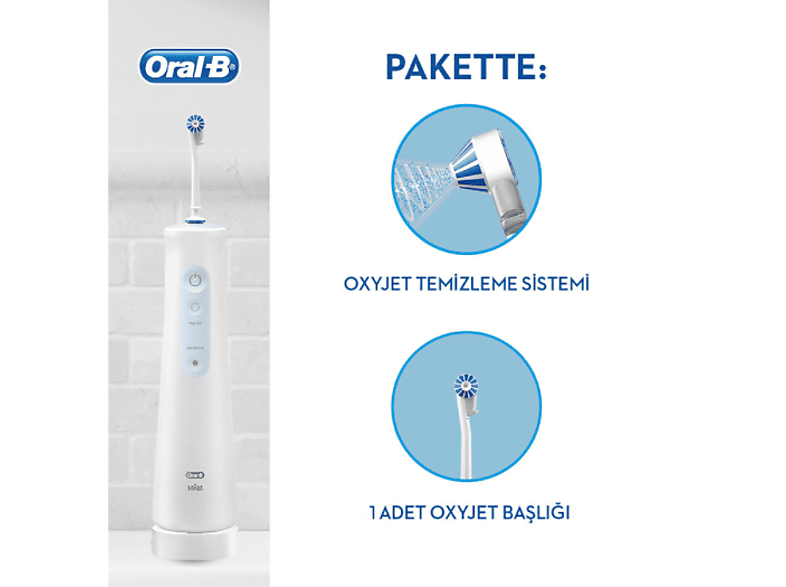 ORAL B Aquacare Oxyjet Şarj Edilebilir Ağız Duşu_4