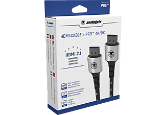 SNAKEBYTE PS5 HDMI: Cable PRO™ 4K/8K (2m) HDMI Kabel 4K/8K , Schwarz/Weiß