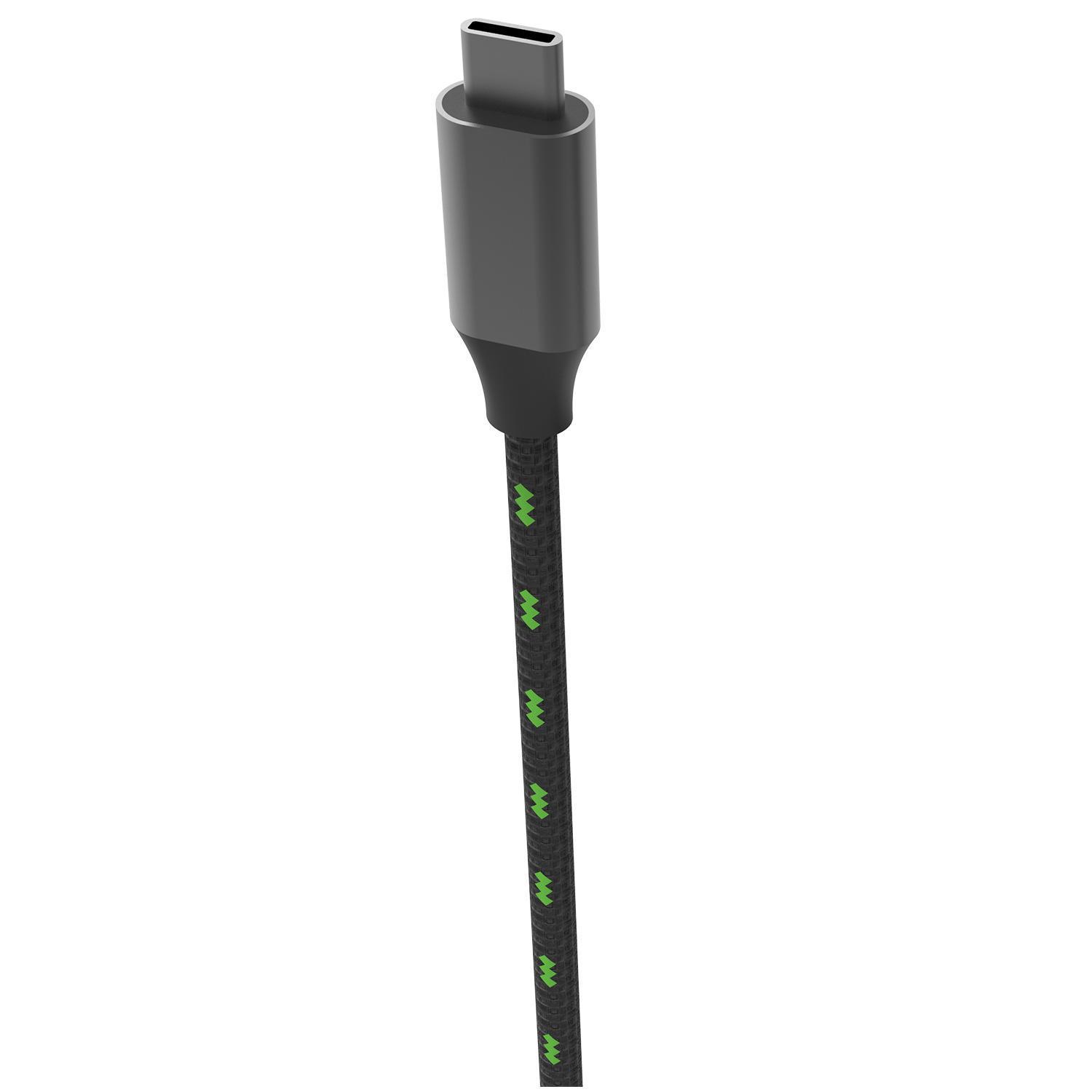 Charge & Schwarz/Grün (2m) Cable USB für XSX, Zubehör Data: XSX SX SNAKEBYTE