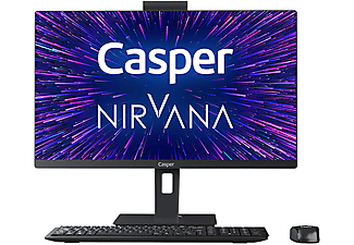 CASPER A5H.1070-8500A-V/Intel Core i7-10700/8GB RAM/1TB + 240GB SSD/Win 10 All In One Bilgisayar Siyah