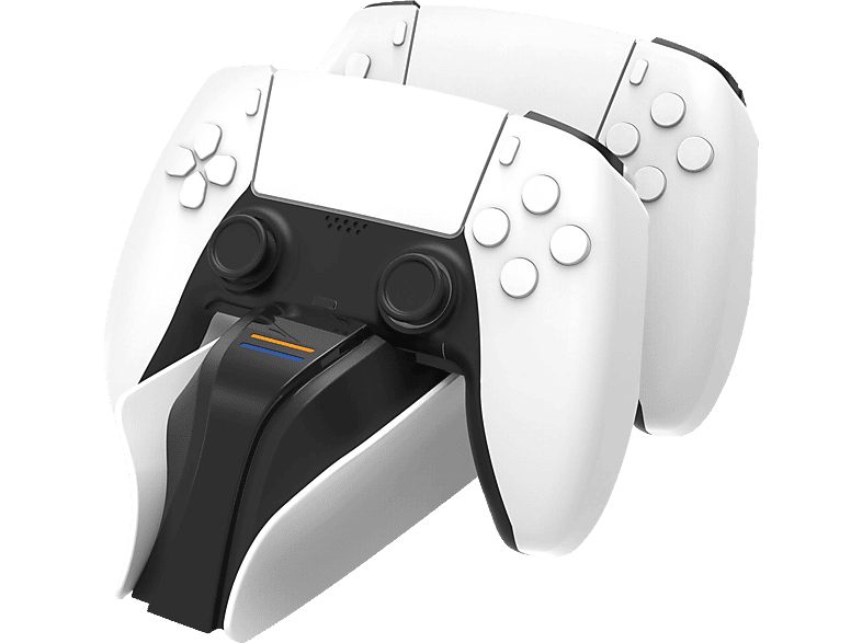 SNAKEBYTE snakebyte PS5 TWIN:CHARGE 5 (WHITE), Zubehör für PS5, Schwarz/Weiß