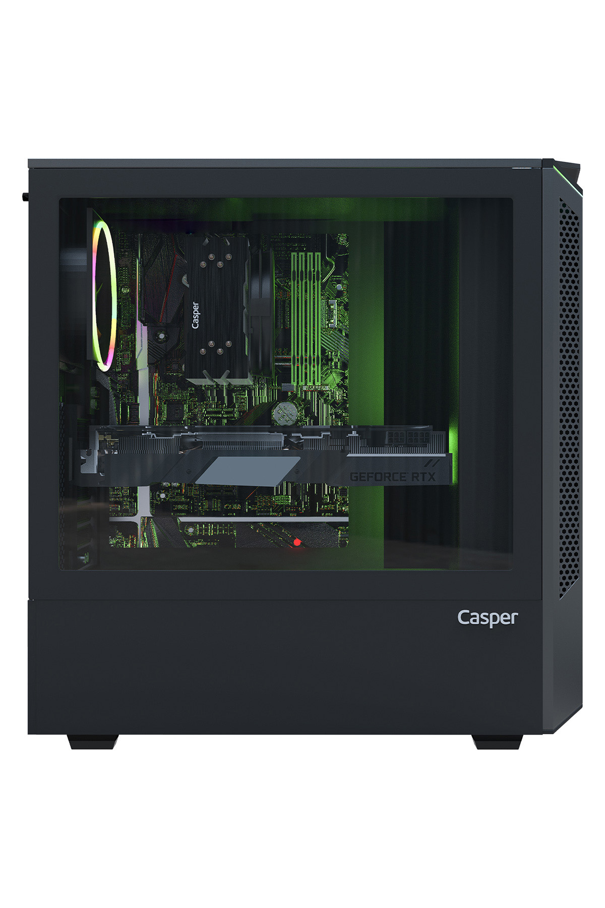 CASPER Excalibur E60L.1040-DF60T-0-H/i5-10400/32GB RAM/960GB SSD /GTX 2060 Süper 8GB/Win10 Gaming Masaüstü PC Siyah