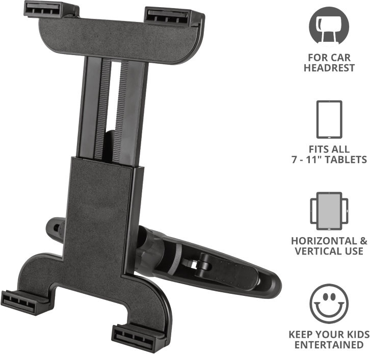 TRUST Support voiture pour tablette 11" Noir (23604)
