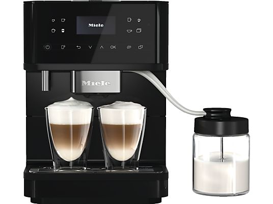 MIELE CM 6560 MilkPerfection - Kaffeevollautomat (Obsidianschwarz/PearlFinish)