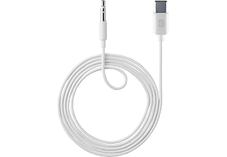 rekken Malawi reinigen CELLULAR LINE Audio-Kabel Auxmusic 3.5mm mit USB-C-Anschluss, Weiß online  kaufen | MediaMarkt