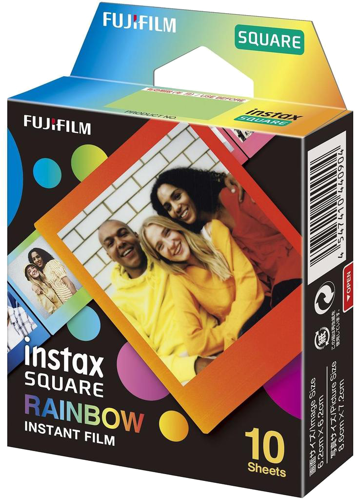 FUJIFILM Instax Square Szivárvány fotópapír 10 db / csomag