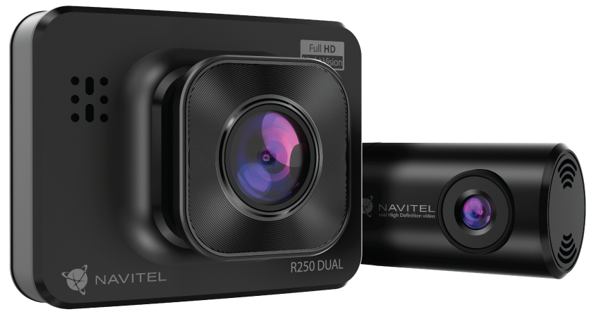 NAVITEL R250 Dual menetrögzítő kamera, 144°-os látószög