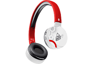 MUSIC SOUND BTMUSICSOUNDFAN204 - Casque Bluetooth (On-ear, Blanc/Rouge)