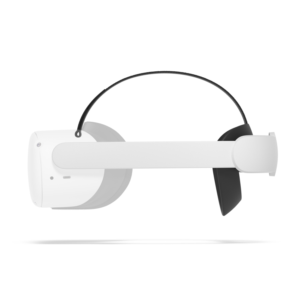 Correa - Facebook Oculus, Para Oculus Quest 2, Rígida, Ergonómica, Ajustable, Blanco