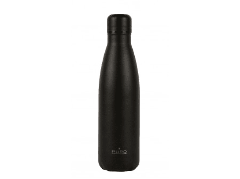 Botella - Puro Icon, 500ml, Térmico, Acero inoxidable, Negro