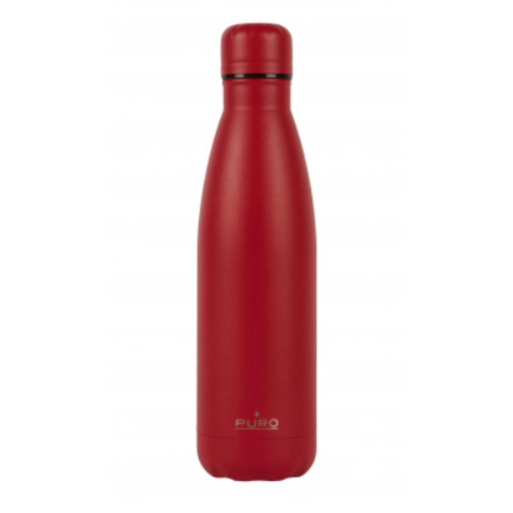 Botella - Puro Icon, 500ml, Térmico, Acero inoxidable, Roja