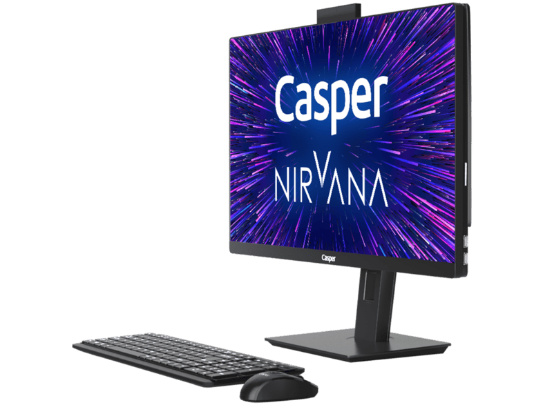 casper a5h 1010 8v00r v intel core i3 10100 8 gb ram 500 gb nvme ssd win 10 pro all in one bilgisayar siyah