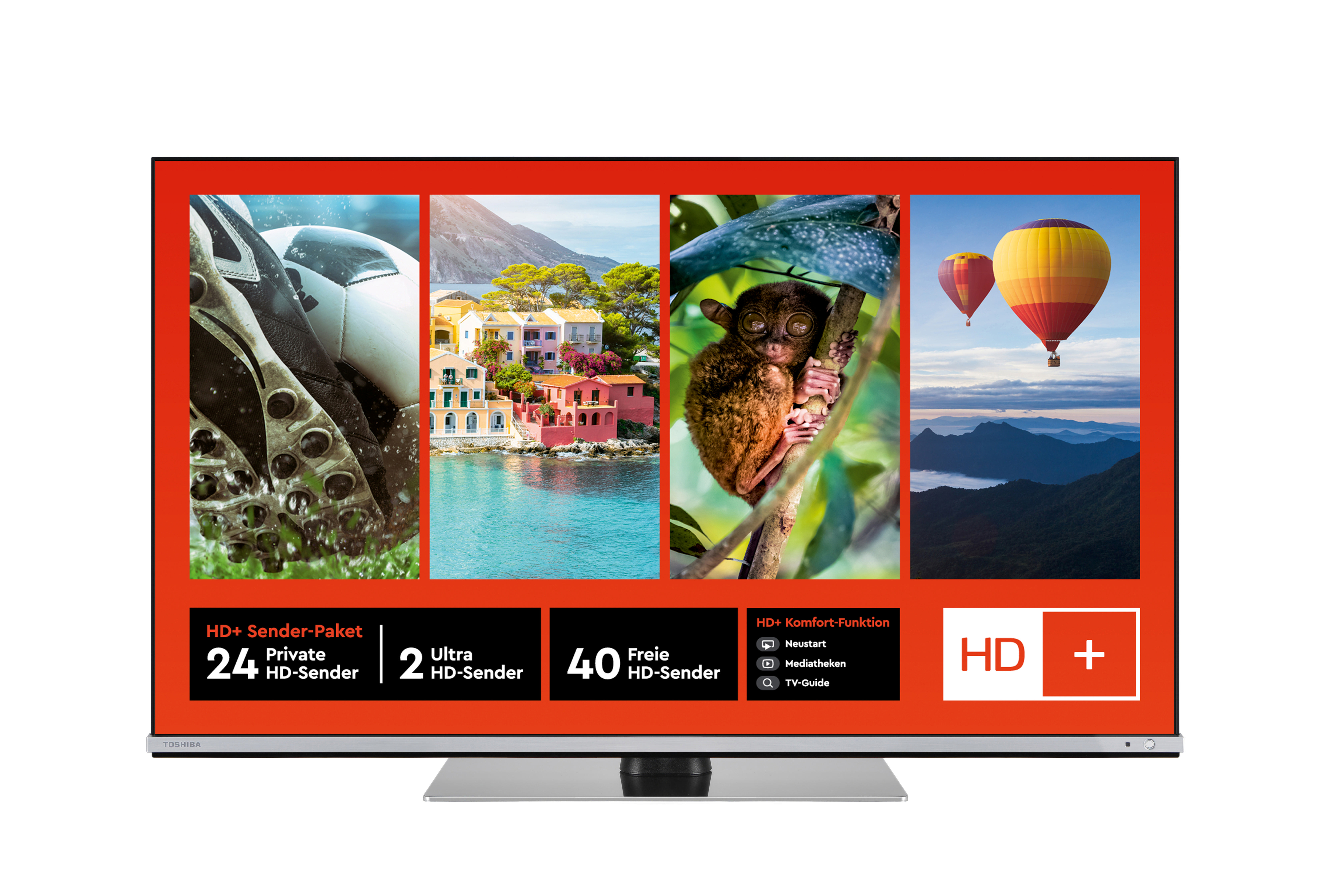 TOSHIBA 55UL6B63DG LED TV (Flat, 55 Zoll / 139 cm, UHD 4K, SMART TV)