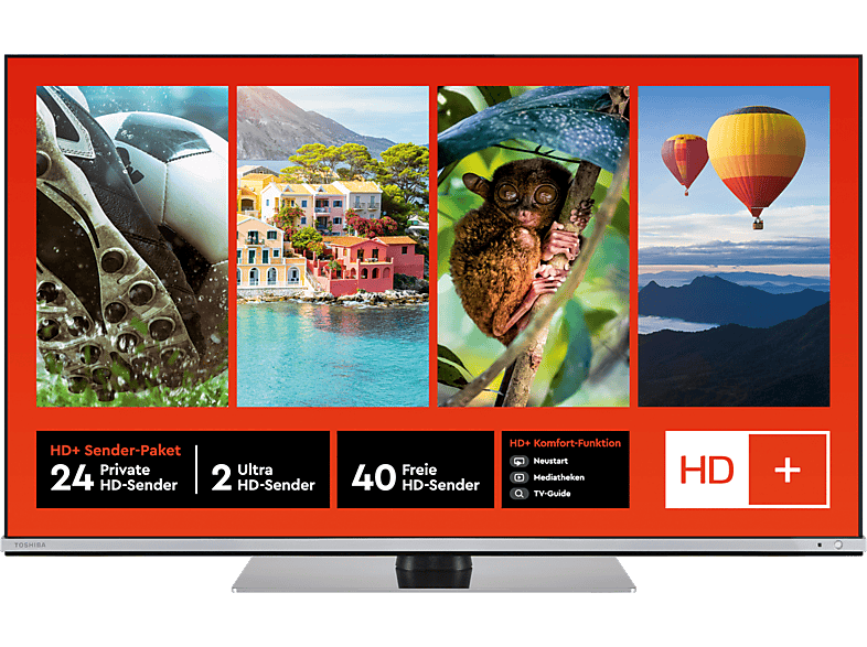 TOSHIBA 55UL6B63DG LED TV (Flat, 55 Zoll / 139 cm, UHD 4K, SMART TV)