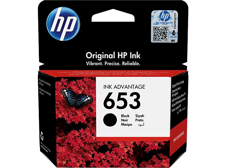 HP 653 Tintapatron, fekete, 360 oldal (3YM75AE)