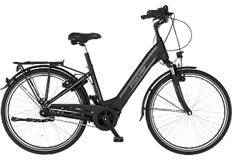 FISCHER Cita 4.1I Citybike (Laufradgröße: 26 Zoll, Rahmenhöhe: 44 cm, Unisex-Rad, 418 Wh, Schwarz matt)
