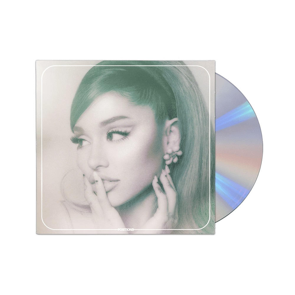 Ariana Grande Album-CD mit dem Albumcover in einem sanften Grünton.