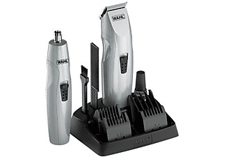 WAHL 05606-308 Mustache & Beard Pilli Sakal Kesme ve Bıyık Düzeltme Makinesi Gri_0