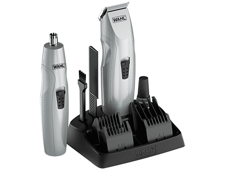 WAHL 05606-308 Mustache & Beard Pilli Sakal Kesme ve Bıyık Düzeltme Makinesi Gri