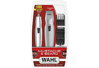 WAHL 05606-308 Mustache & Beard Pilli Sakal Kesme ve Bıyık Düzeltme Makinesi Gri_2