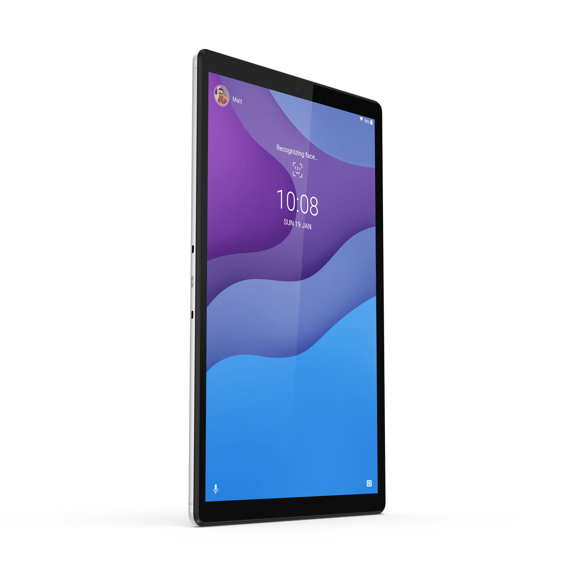 Tablet cihazı, ekranı gösteriyor, bir kişinin profil resmiyle.