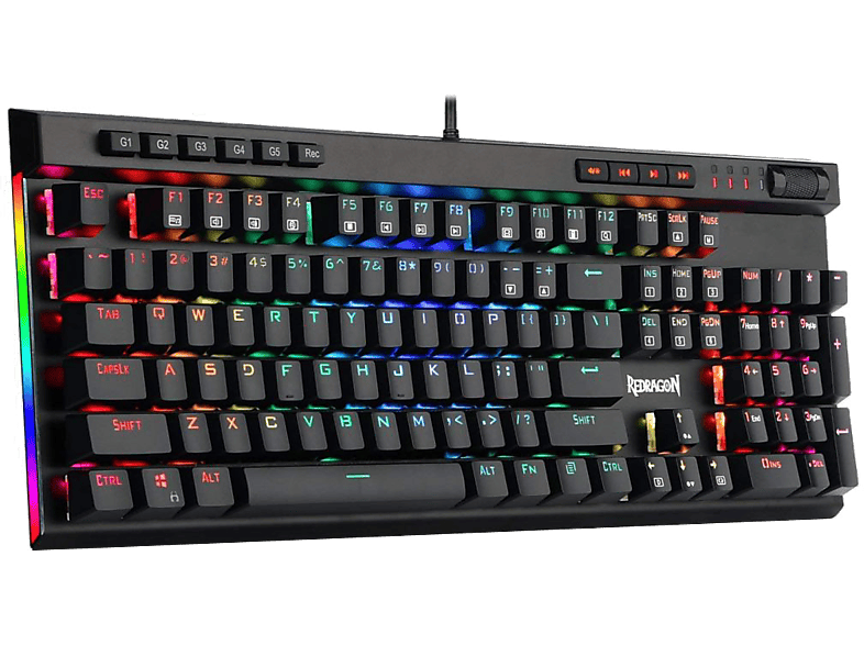 REDRAGON K580 Vata Magyar Kiosztású Mechanikus Gamer Billentyűzet, Blue Switch