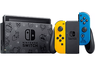 Consola - Nintendo Switch Edición limitada Fortnite, Portátil, Joy-Con Azul y Amarillo