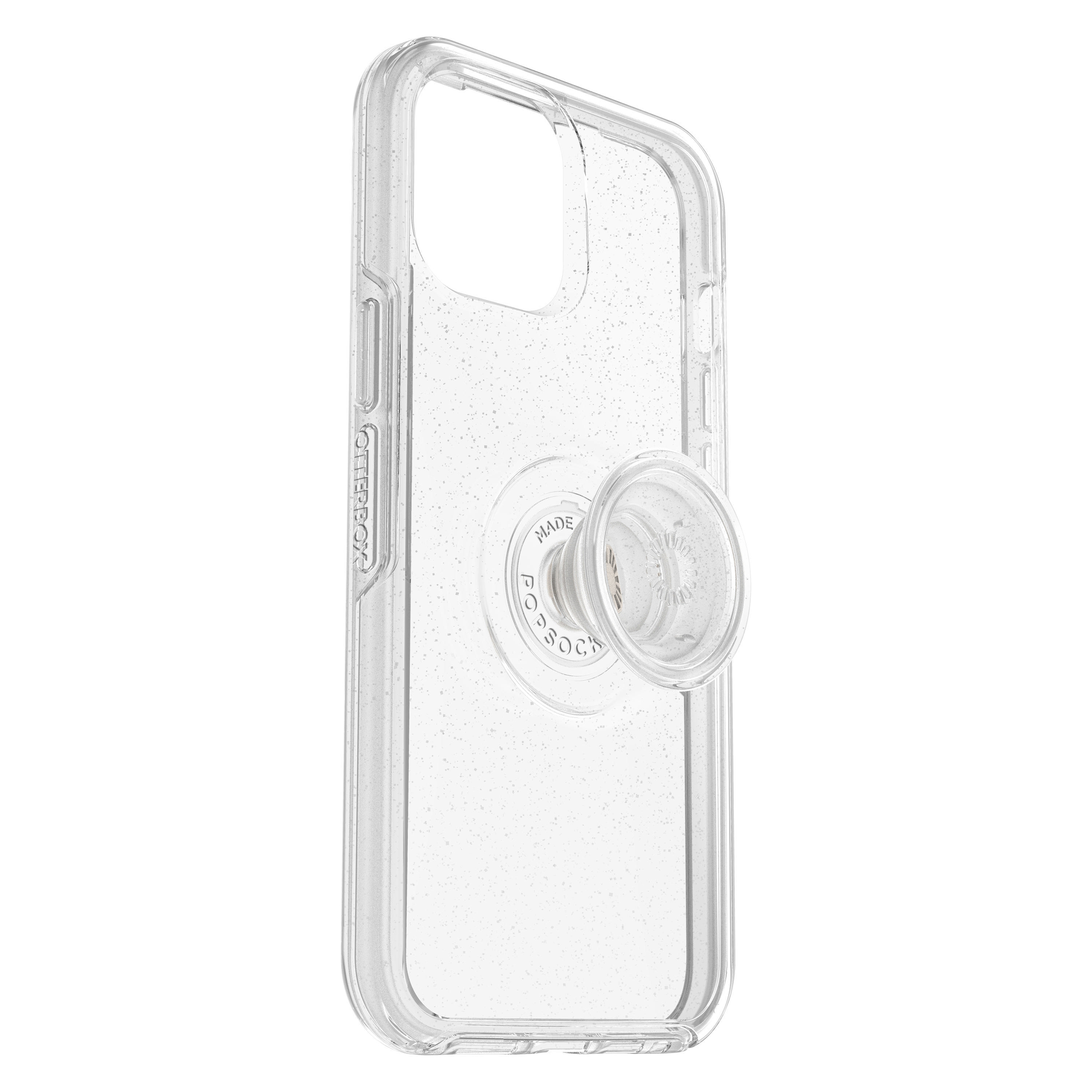 OTTERBOX Otter + Apple, Pro Max, 12 Transparent/Glitzer iPhone Pop Series Backcover, Symmetry 