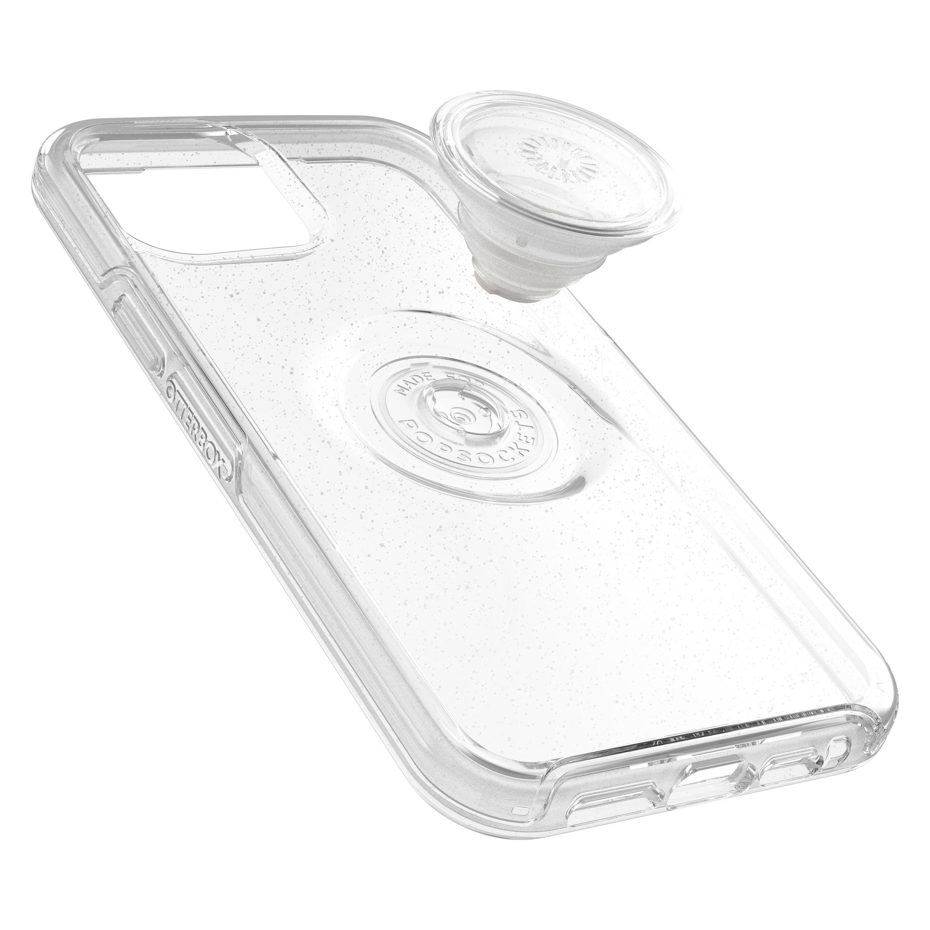 OTTERBOX Otter + Pop Symmetry Series , Backcover, Apple, iPhone 12 Pro Max, Transparent/Glitzer