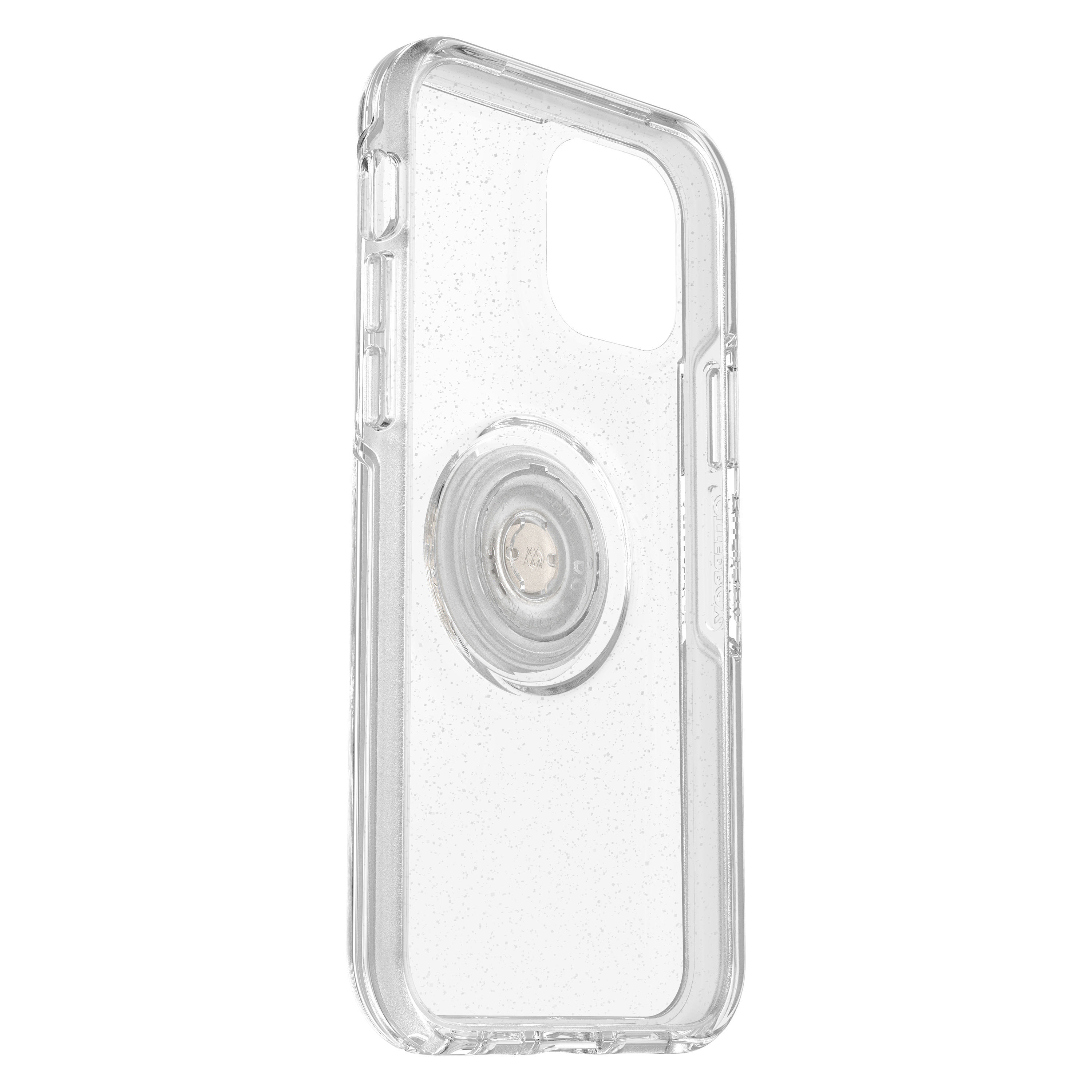 OTTERBOX Otter + Pop Symmetry Series Clear, Backcover, Apple, iPhone 12, iPhone 12 Pro, Transparent/Glitzer