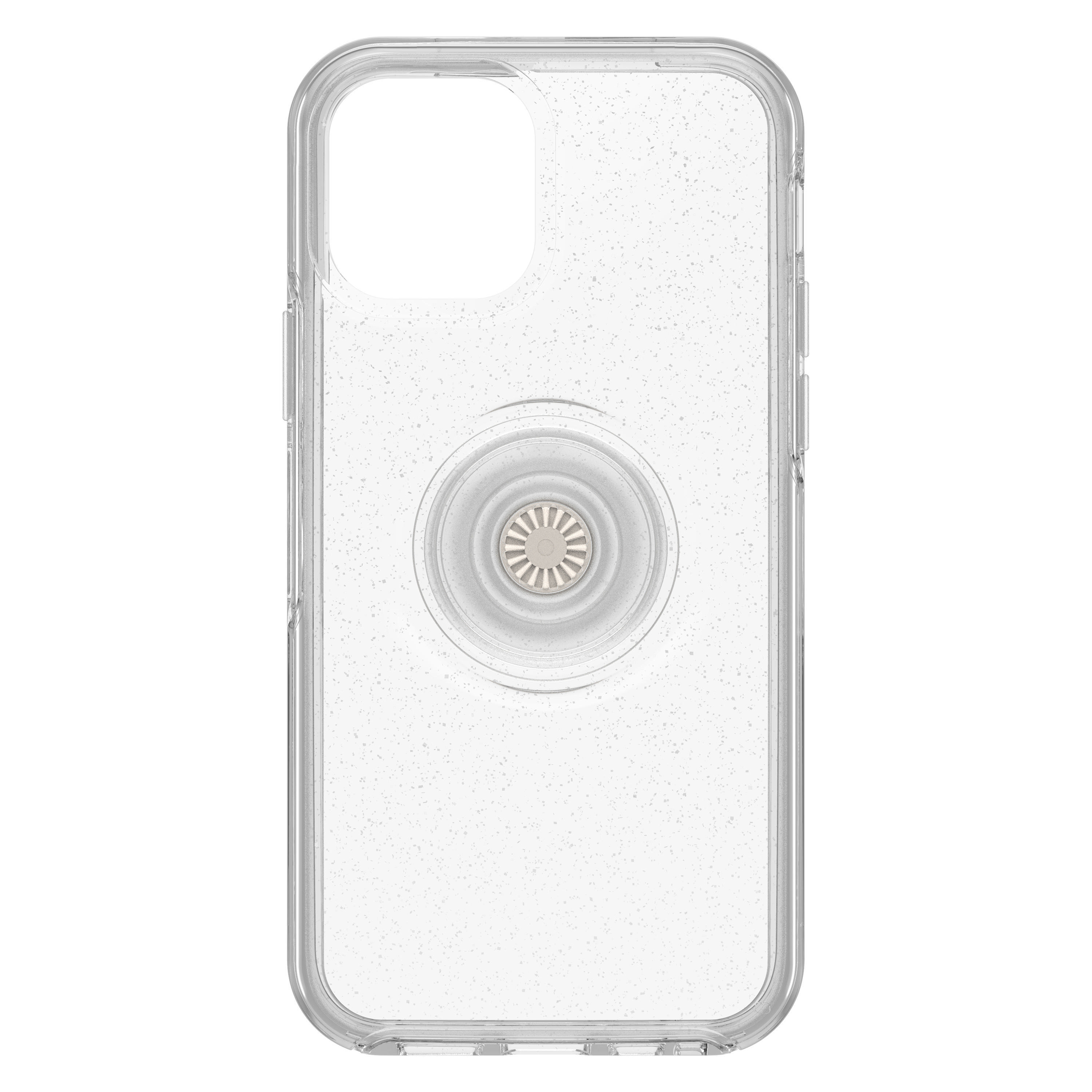 OTTERBOX Otter + Pop Symmetry Series Clear, Backcover, Apple, iPhone 12, iPhone 12 Pro, Transparent/Glitzer