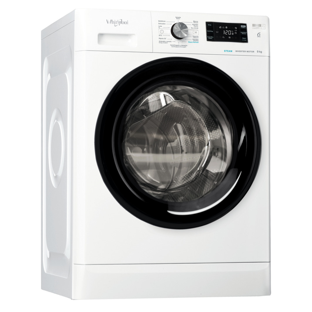 Lavadora carga frontal - Whirlpool FFB 9448 BV SP, 9 kg, 1400 rpm, 14 programas, Blanco