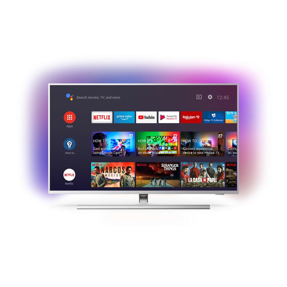 TV LED 43" - Philips 43PUS8535/12, UHD 4K, Android TV, Ambilight, Procesador P5, Control por Voz