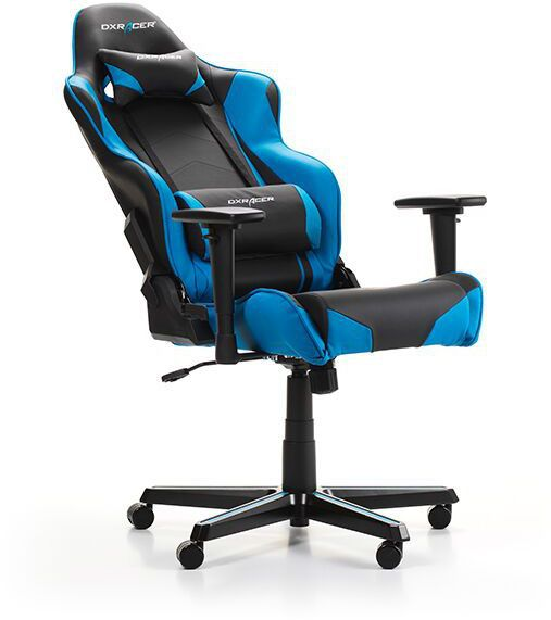 DXRACER Racing R0 Gaming Chair, Black/Blue Gaming Stuhl, Schwarz/Blau