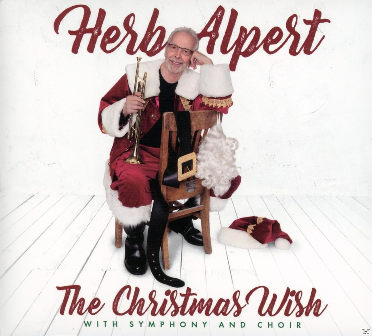 Herb Alpert album borítója. Mikulásnak van öltözve. A cím: 'The Christmas Wish'.