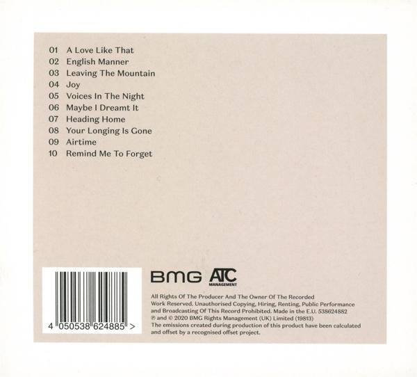 Dos d'un boîtier de CD avec titres de chansons et un code-barres, avec un fond blanc.