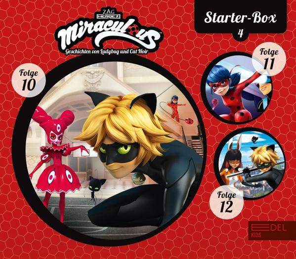 Miraculous Ladybug DVD-Box-Set mit Charakteren. Enthält die Folgen 10, 11 und 12.