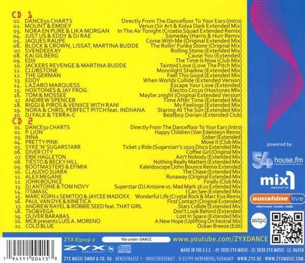 CD-Hülle mit Titellisten für zwei CDs. Die Hülle hat ein farbenfrohes Design und einen QR-Code.
