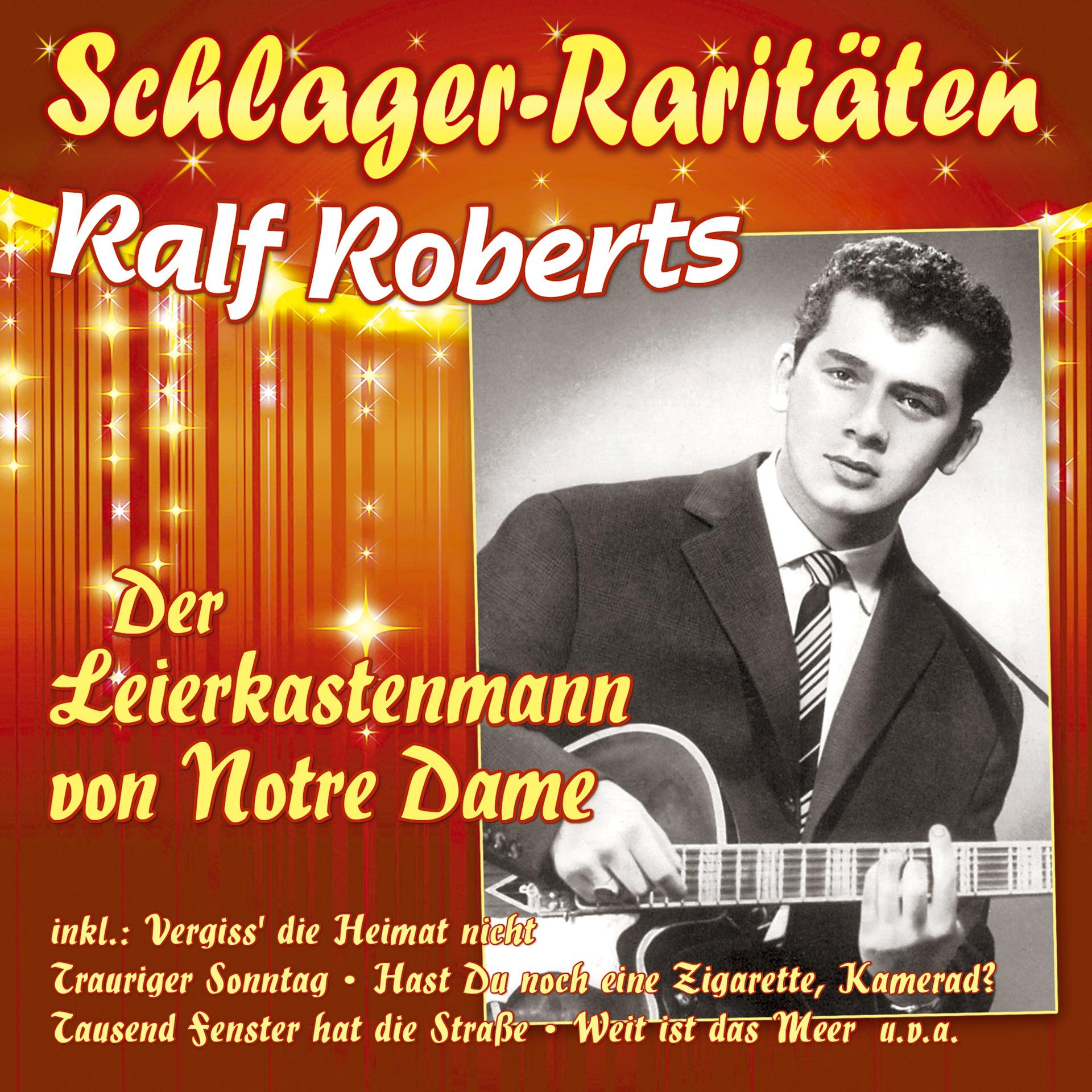 Albumcover mit Ralf Roberts in Schwarzweiß. Titel und Text in Gelb. Hintergrund ist orange.