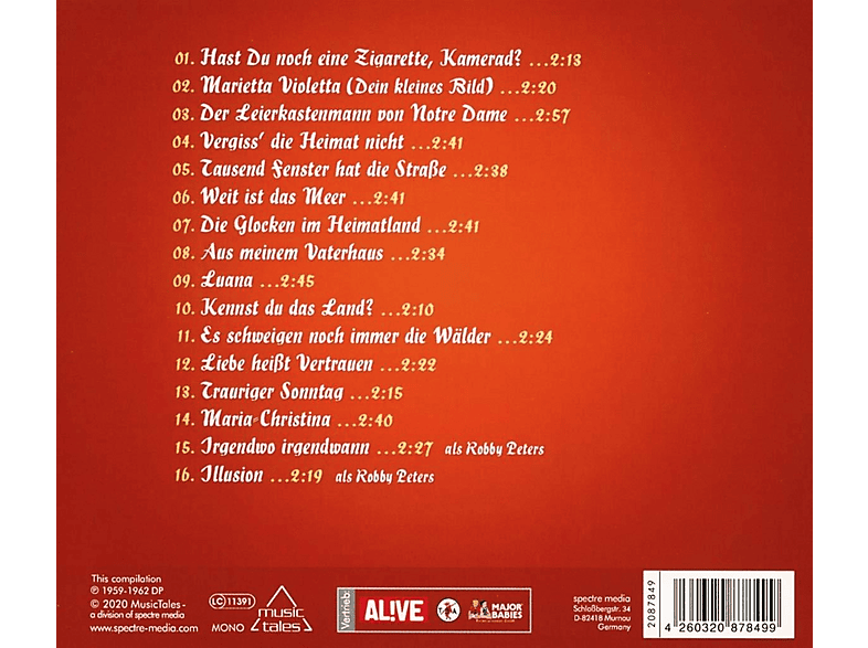 Thumbnail - Ralf Roberts - Der Leierkastenmann von Notre Dame-Schlager-Rari (CD)