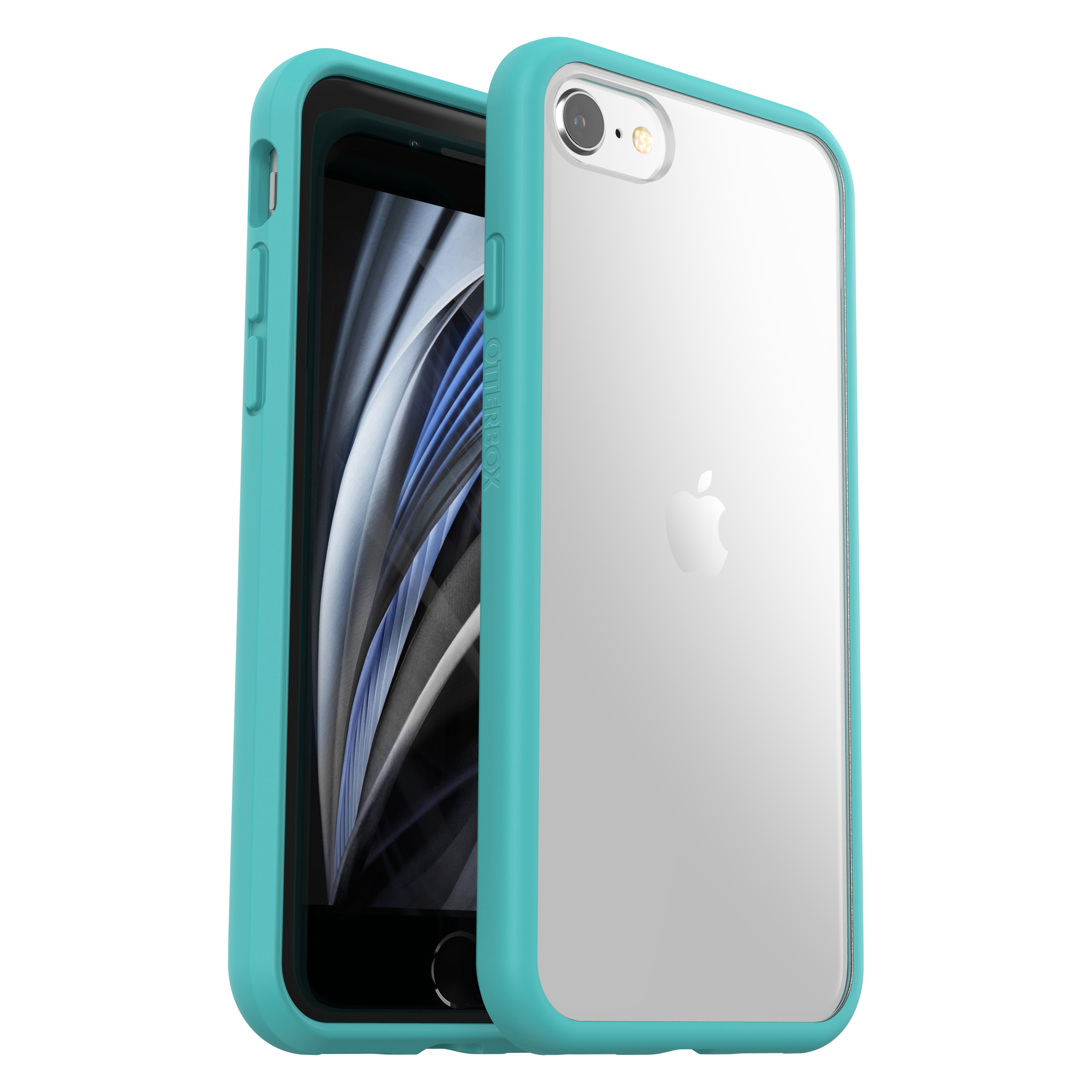 OTTERBOX React, 7, Transparent/Blau gen), iPhone (2nd Backcover, Apple, SE iPhone iPhone 8