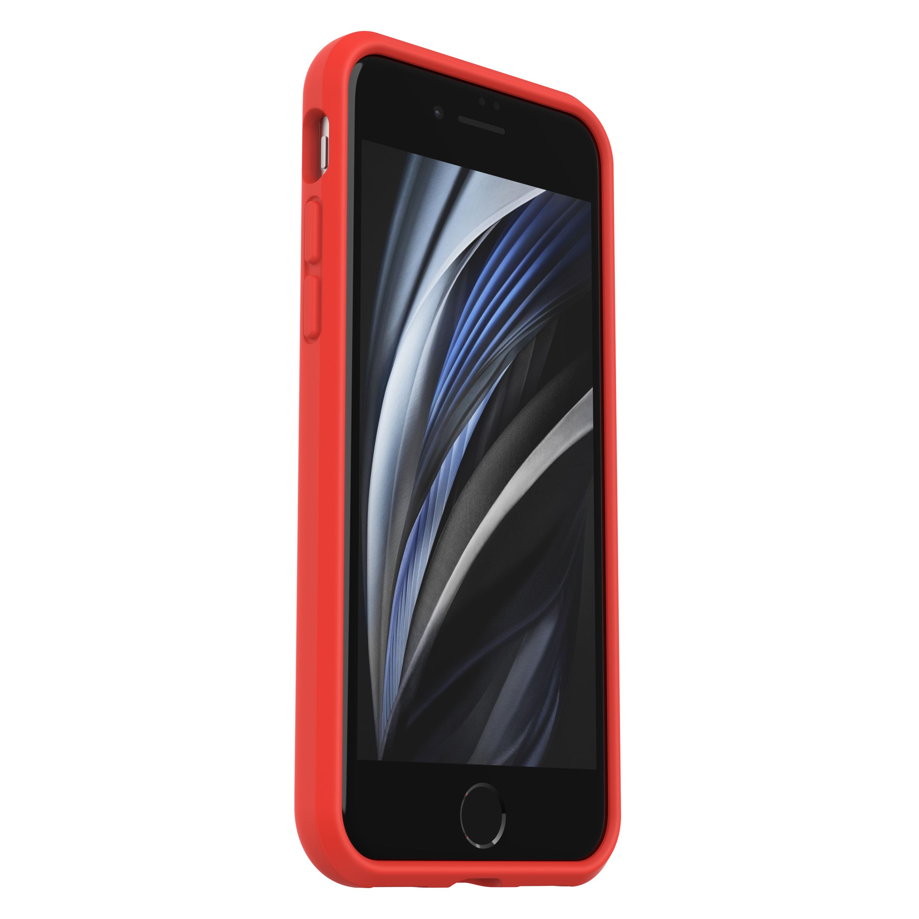 OTTERBOX React, Backcover, Apple, iPhone SE (2nd gen), iPhone 7, iPhone 8, Transparent/Rot