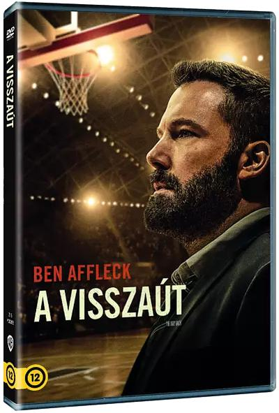 DVD tok Ben Affleck-kel a borítón. A film címe magyarul van. Kosárlabdapálya a háttérben.