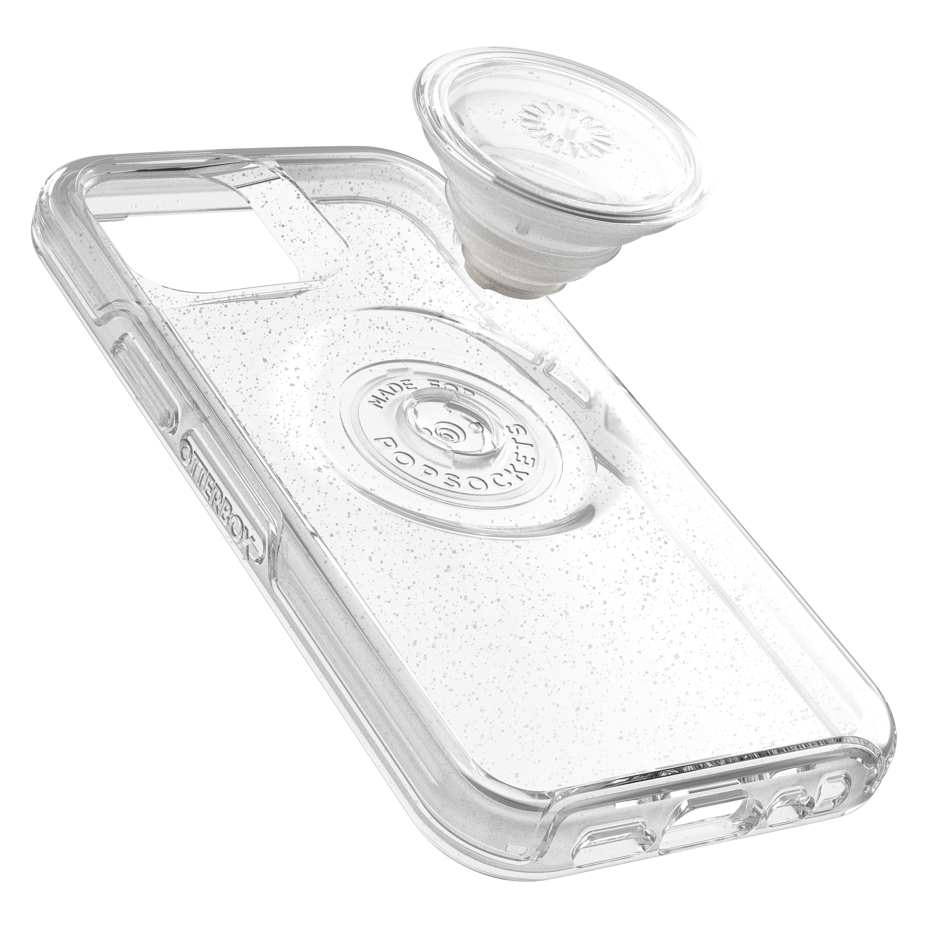 OTTERBOX Otter + Pop Symmetry Series Clear, Backcover, Apple, iPhone 12 Mini, Transparent/Glitzer