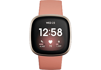 FITBIT Versa 3 Smartwatch - Rosa/Guld