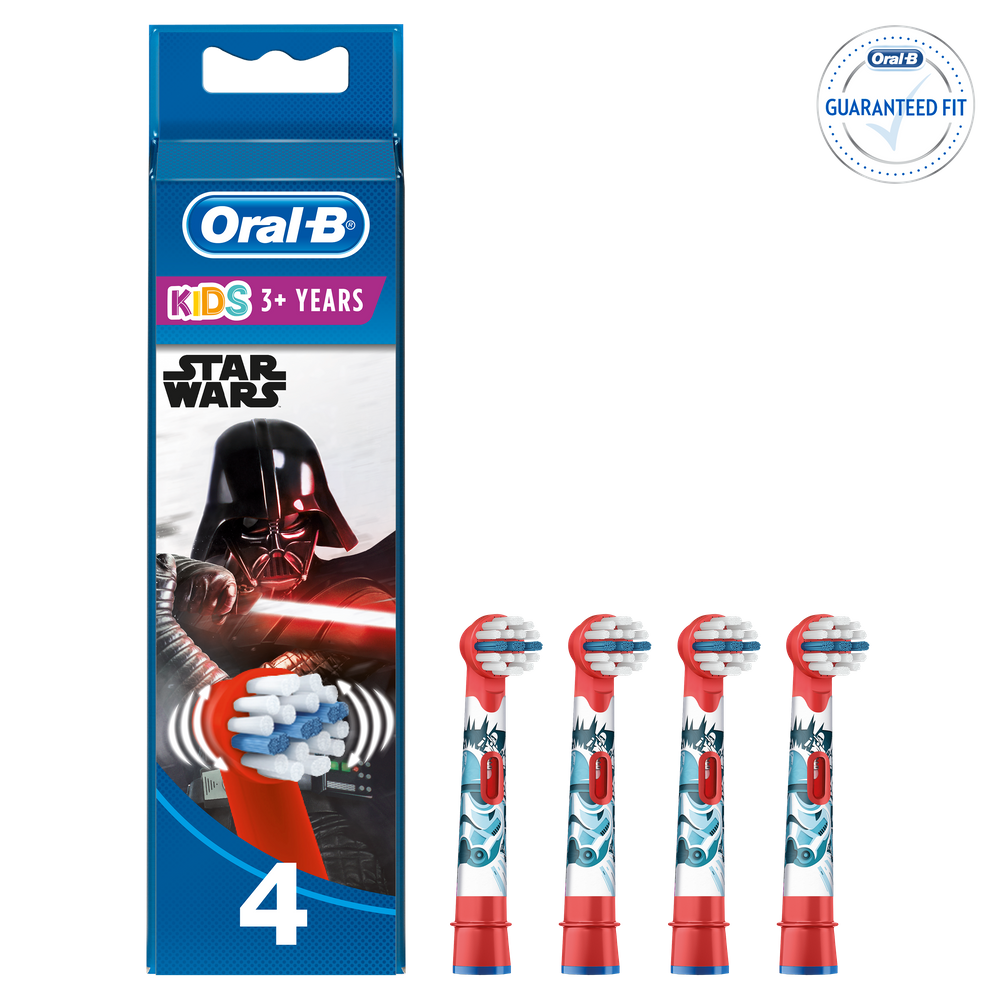 Recambio Cepillo Oralb kids star wars eb104 4 unidades dental stages power pack cabezales para dientes braun rojo 104 originales 160953 4piezas