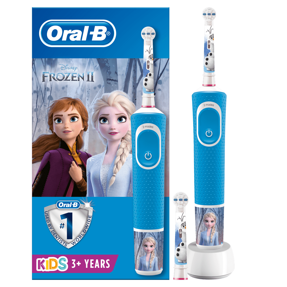 Cepillo eléctrico - Oral-B Vitality 100 Kids Plus Frozen, Para niños, Disney Magic Timer