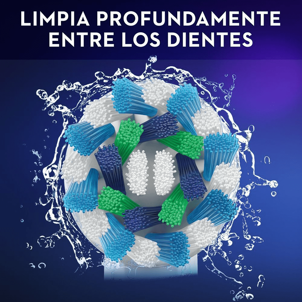 Cepillo elécrico - Oral-B Set Vitality Cross Action, Recargables, Pack de 2 unidades, Blanco y negro