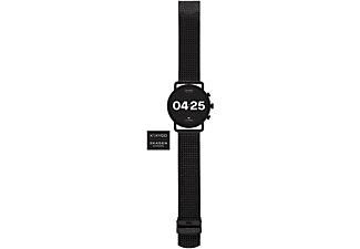 SKAGEN Falster 3 Smartwatch Edelstahl Mesharmband, 200 mm, Schwarz