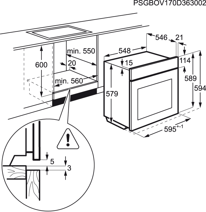 AEG BSE892230M, Backofen (Einbaugerät, 70 l, 595 mm breit), Dampfgarfunktion